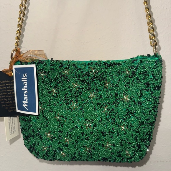 Green Football Beaded Women's Bag - Picture 4 of 4